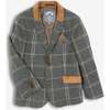 Club Jacket, Smoky Windowpane - Blazers - 1 - thumbnail