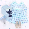 Girls Lame Steph Dress, Hanukkah Menorahs - Dresses - 5