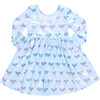 Girls Lame Steph Dress, Hanukkah Menorahs - Dresses - 6