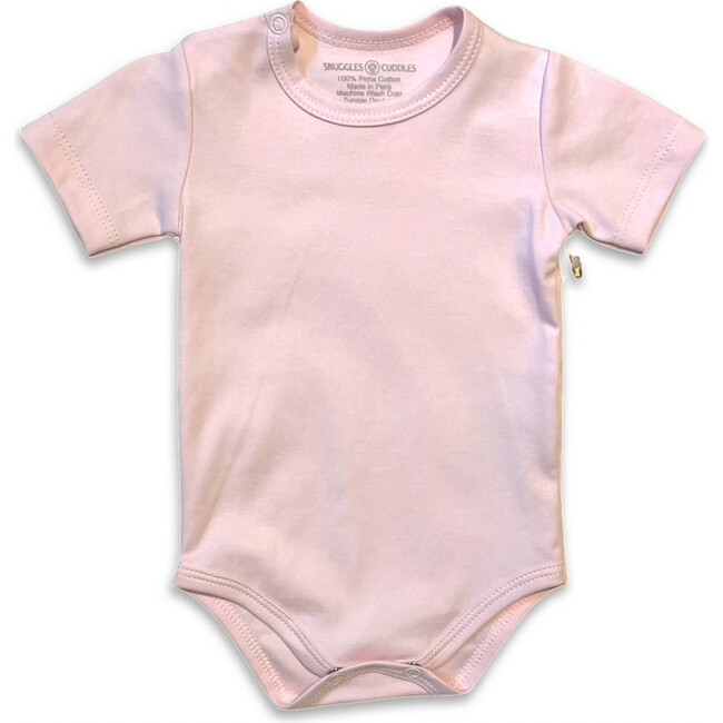 Pink Short  Sleeve Bodysuit