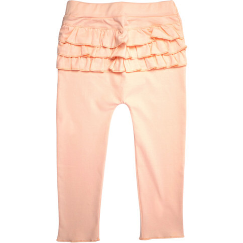 Peach Ruffle Pants