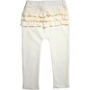 Ivory Ruffle Pants - Pants - 1 - thumbnail