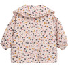 Floral Print Round Collared Neck Long Sleeve Button-Down Blouse, Multicolors - Blouses - 2