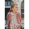 Scalloped Luna Cardigan with Raglan Sleeves, Pink - Cardigans - 2