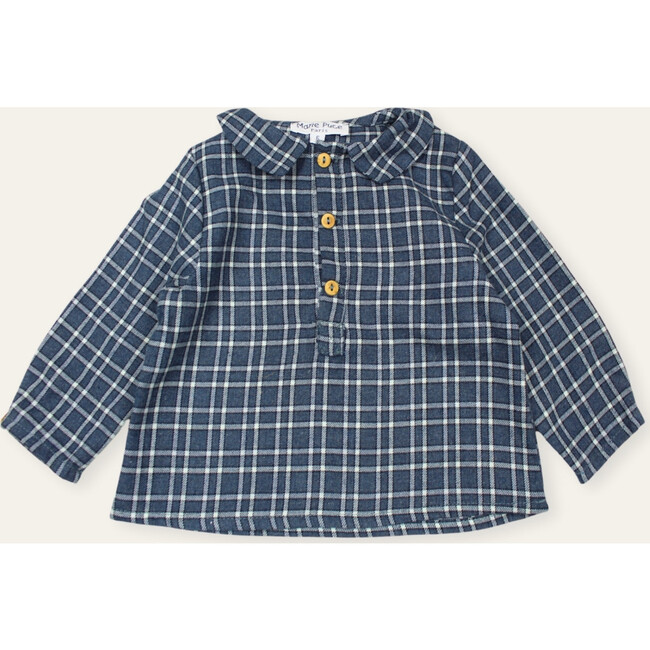 Baby London Checked Retro Shirt, Blue