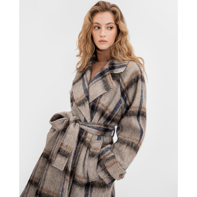 Women's Randi Coat, Navy/Tortoise Multi - Coats - 5