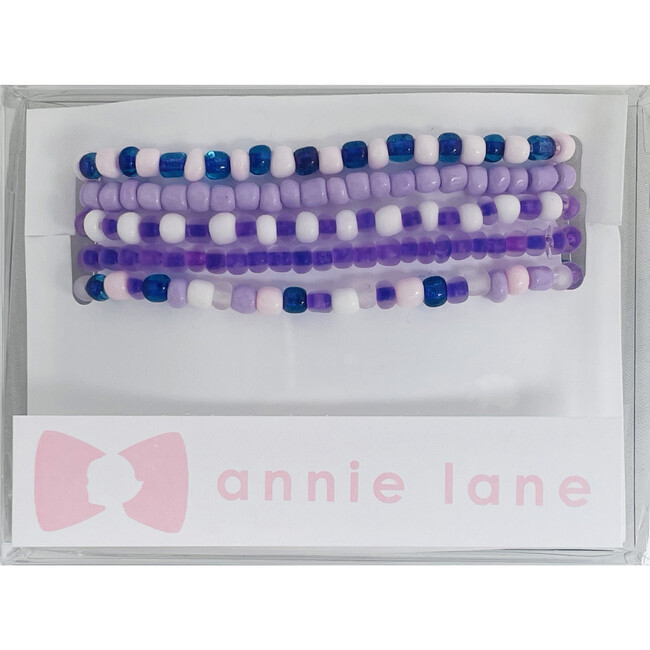 Set of Five Bracelets, Purple