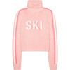 Womens Retro Ski Cropped Turtleneck, Pink - Sweaters - 1 - thumbnail