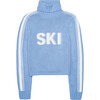 Womens Retro Ski Cropped Turtleneck, Blue - Sweaters - 1 - thumbnail