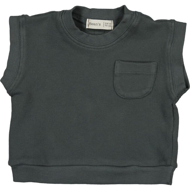 Sleeveless Sweatshirt, Grey - Shirts - 1