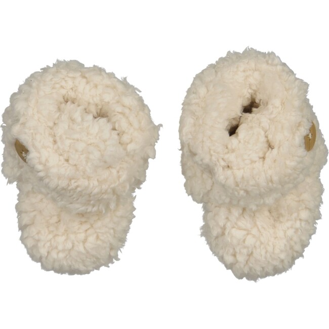 Fuzzy Booties, Cream - Booties - 2