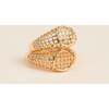 Women's Woven Open Diamond Accent Signet Pinky Ring - Rings - 2