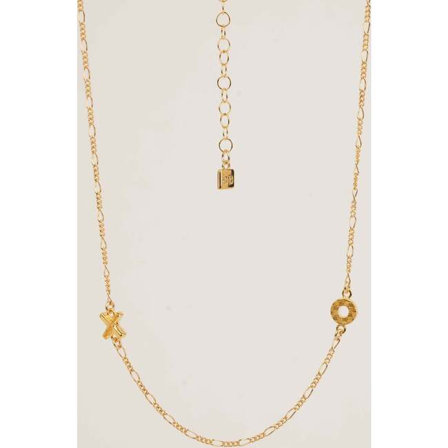 Women's XO Woven Double Charm Necklace - Necklaces - 3