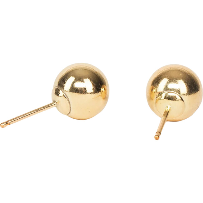 Women's Gold Ball Studs, Large