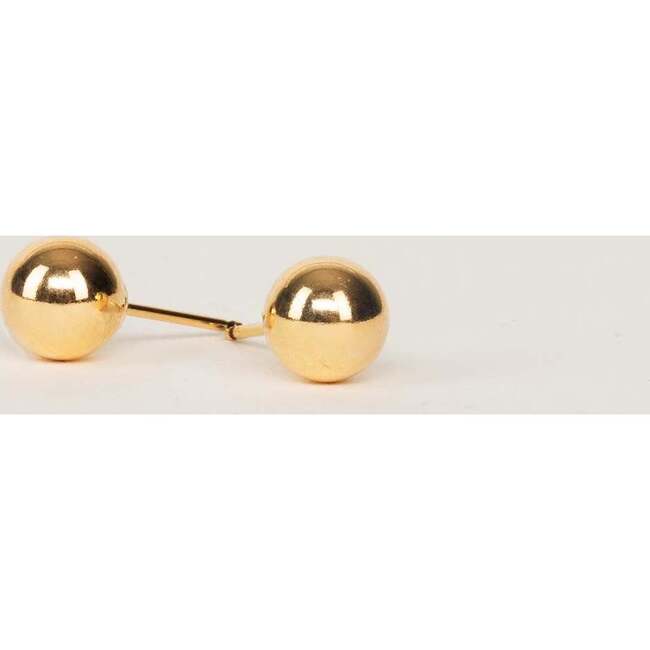 Women's Gold Ball Studs, Large - Earrings - 3