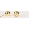 Women's Gold Ball Studs, Large - Earrings - 4