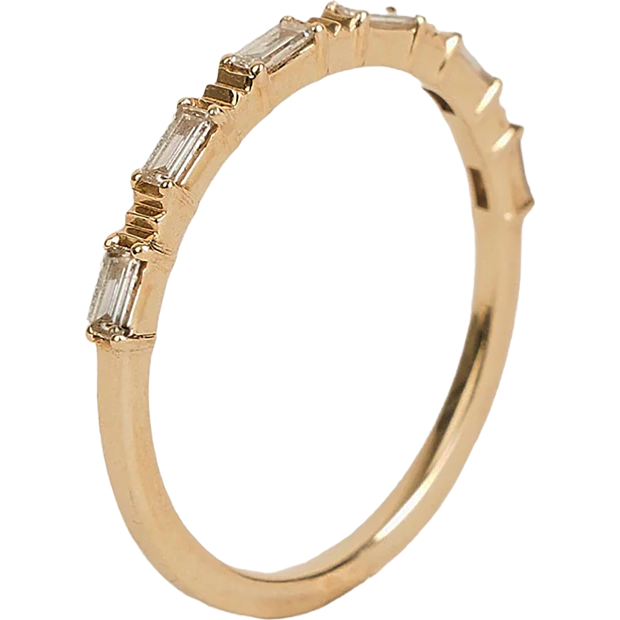 Women's Essence Baguette Prism Diamond Band Ring - Rings - 1