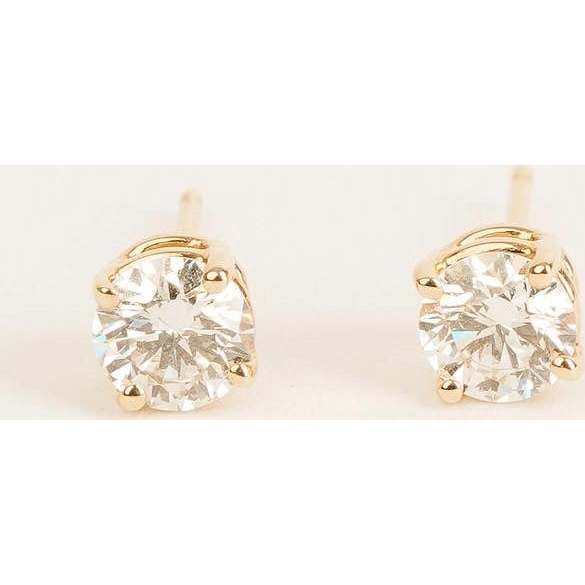 Women's Classic Diamond Stud Earrings - Earrings - 2