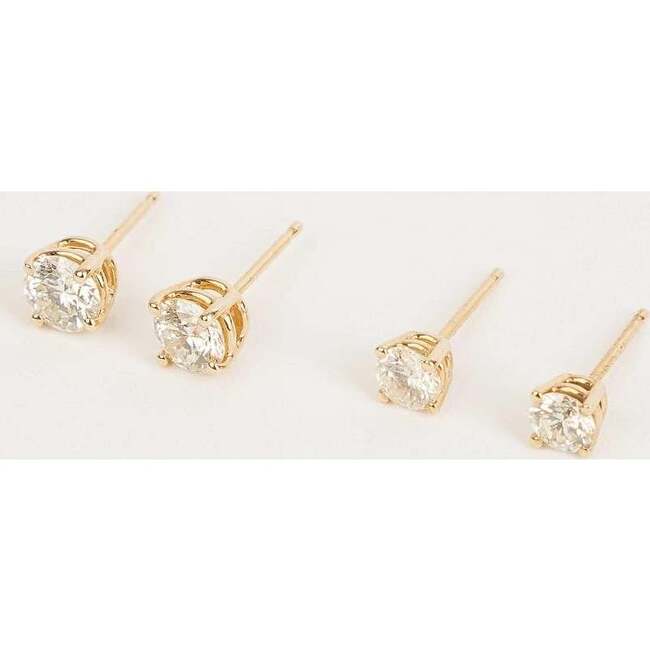 Women's Classic Diamond Stud Earrings - Earrings - 3