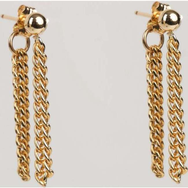 Women's Double Link Drop Earrings - Earrings - 4