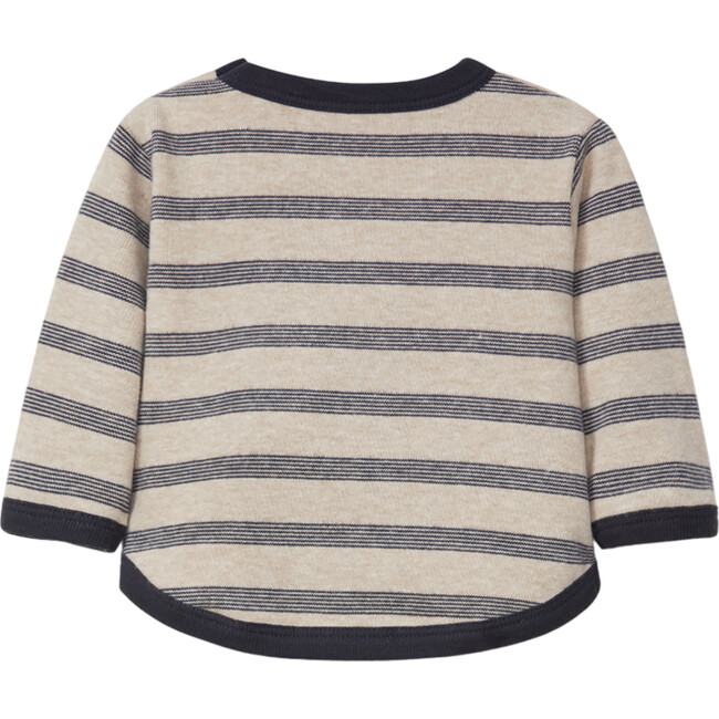 Striped Sweater, Navy - Sweatshirts - 2