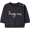 Hug Me Sweater, Navy - Sweatshirts - 1 - thumbnail