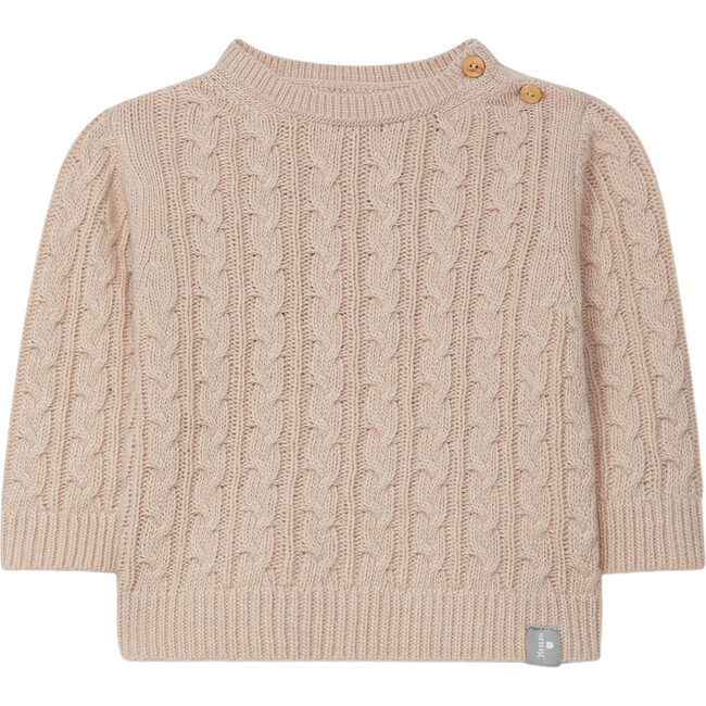 Cable Knit Sweater, Pink