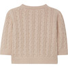 Cable Knit Sweater, Pink - Sweaters - 2