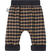 Checkered Pants, Navy - Pants - 2