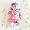 Hanukkah Long Sleeve Tutu Bodysuit, Pink - Onesies - 2