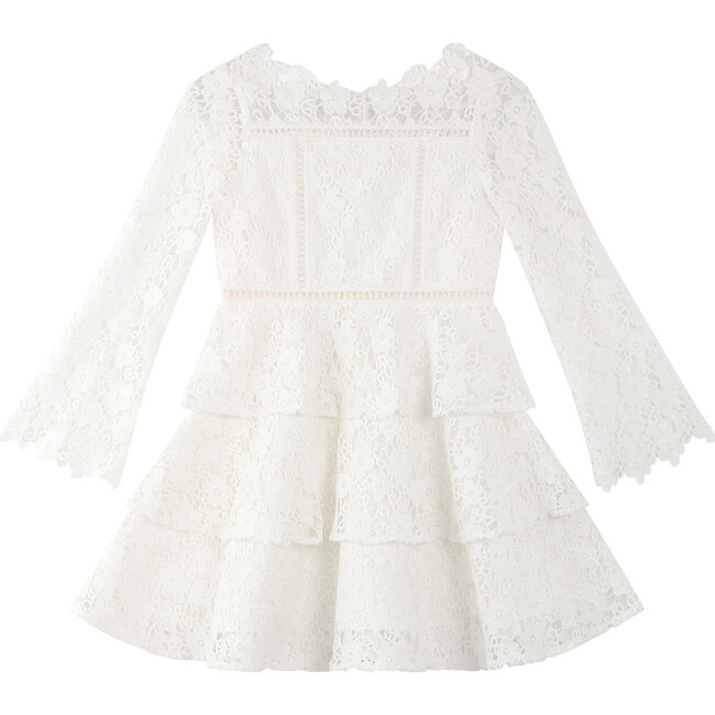 Wonderland Embroidered Dress, Ivory