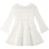 Wonderland Embroidered Dress, Ivory - Dresses - 1 - thumbnail