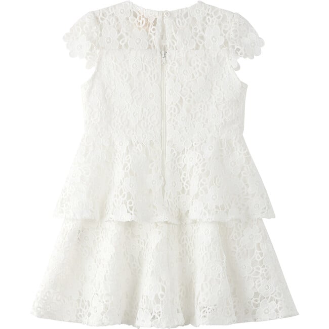 Wonderland Embroidered Dress Baby, Ivory - Dresses - 2