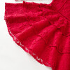 Wonderland Embroidered Dress, Red - Dresses - 5