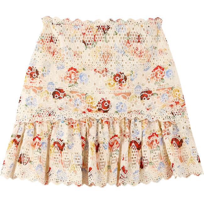 Holiday Embroidered Skirt, Floral