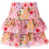 Glam Embroidered Skirt, Floral - Skirts - 1 - thumbnail