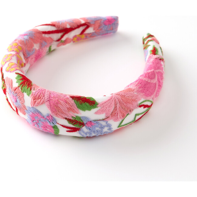 Glam Embroidered Headband, Floral - Headbands - 2