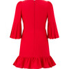 Bow Dress, Red - Dresses - 2