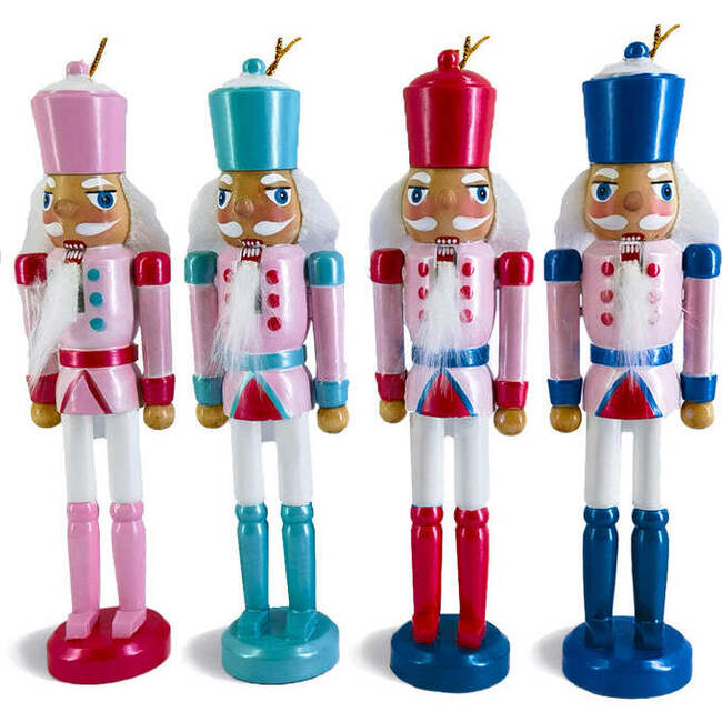 Nutcracker Ornaments Cotton Candy, Set of 4