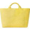 Women's St. Barths Hand-Woven Neoprene Large Tote, Citron - Bags - 1 - thumbnail