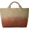 Women's St. Barths Dip-Dyed Hand-Woven Neoprene Medium Tote, Java - Bags - 1 - thumbnail