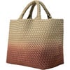 Women's St. Barths Dip-Dyed Hand-Woven Neoprene Medium Tote, Java - Bags - 2