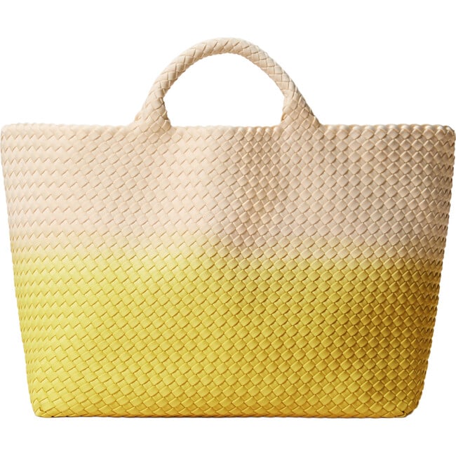 Women's St. Barths Dip-Dyed Hand-Woven Neoprene Large Tote, Ginkgo