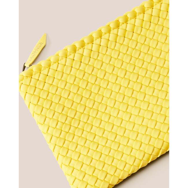 Women's St. Barths Hand-Woven Neoprene Large Tote, Citron - Bags - 4