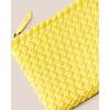 Women's St. Barths Hand-Woven Neoprene Crossbody Strap Small Tote, Citron - Bags - 4