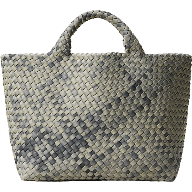 Women's St. Barths Watercolor Hand-Woven Neoprene Medium Tote, Neptune