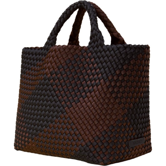 Women's St. Barths Plaid Hand-Woven Neoprene Medium Tote, Siena - Bags - 2