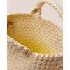 Women's St. Barths Dip-Dyed Hand-Woven Neoprene Crossbody Strap Small Tote, Ginkgo - Bags - 3