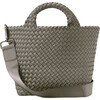 Women's St. Barths Hand-Woven Neoprene Crossbody Strap Small Tote, Laurel - Bags - 1 - thumbnail