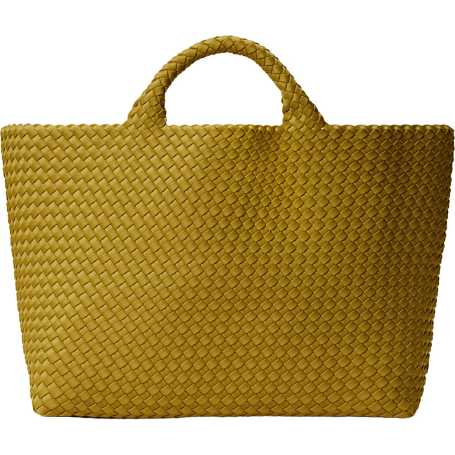 Women's St. Barths Hand-Woven Neoprene Large Tote, Chartreuse